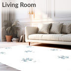 Subtle Abstract Floral Pattern Rug