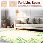 Verdant Leafy Art Framing Rug