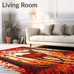 Autumn Forest Deer Pattern Rug