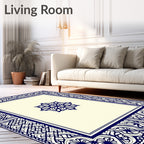 Ornate Border With Central Medallion Rug
