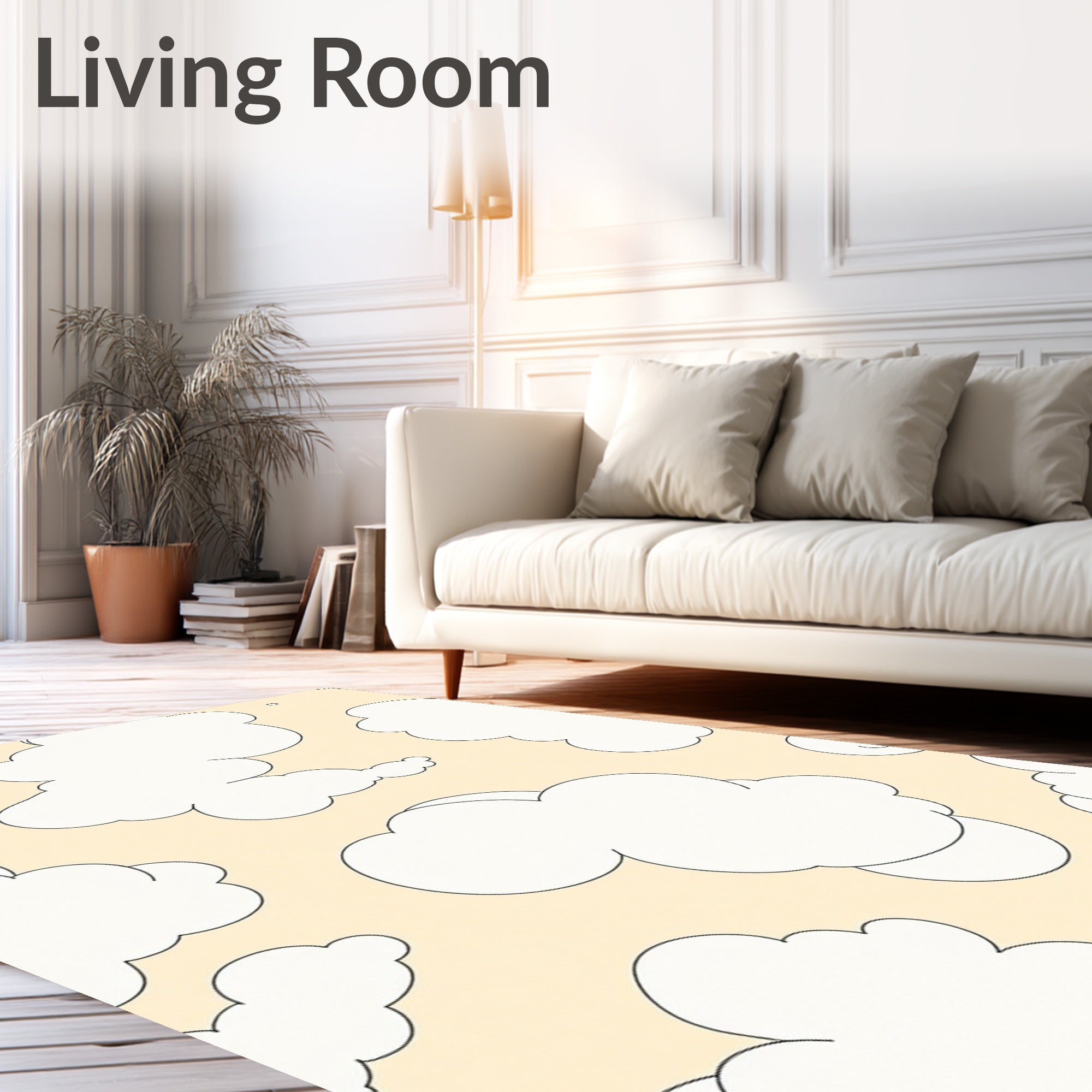 Soft Cloud Pattern Design Rug