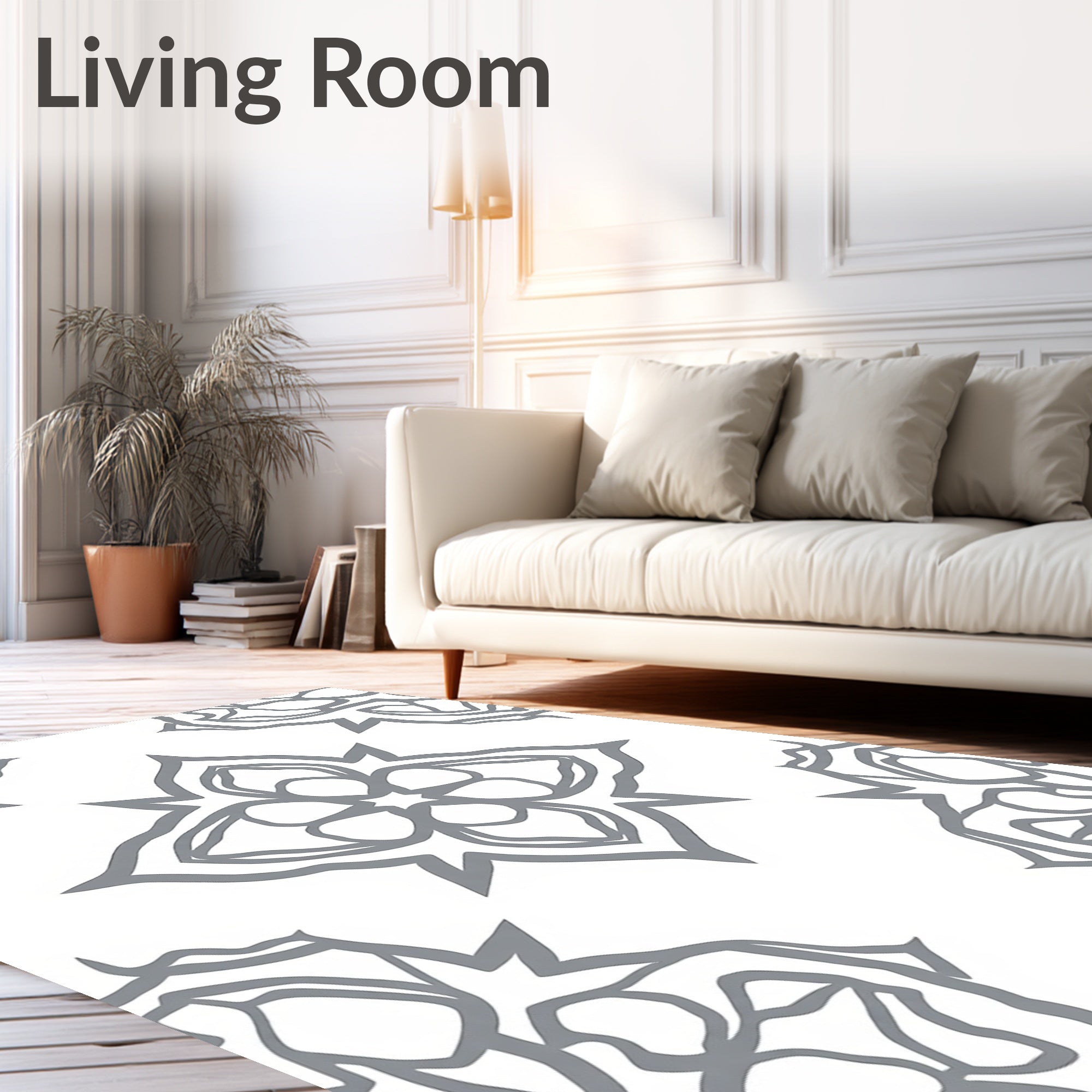 Classic Mandala Geometric Pattern Rug