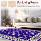 Traditional Symmetry Floral Pattern Rug