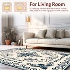 Classic Floral Border Design Rug