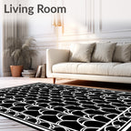 Art Deco Style Repeating Pattern Rug