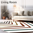 Geometric Chevron Design Rug