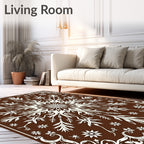 Ornate Floral Contempo Abstract Design Rug