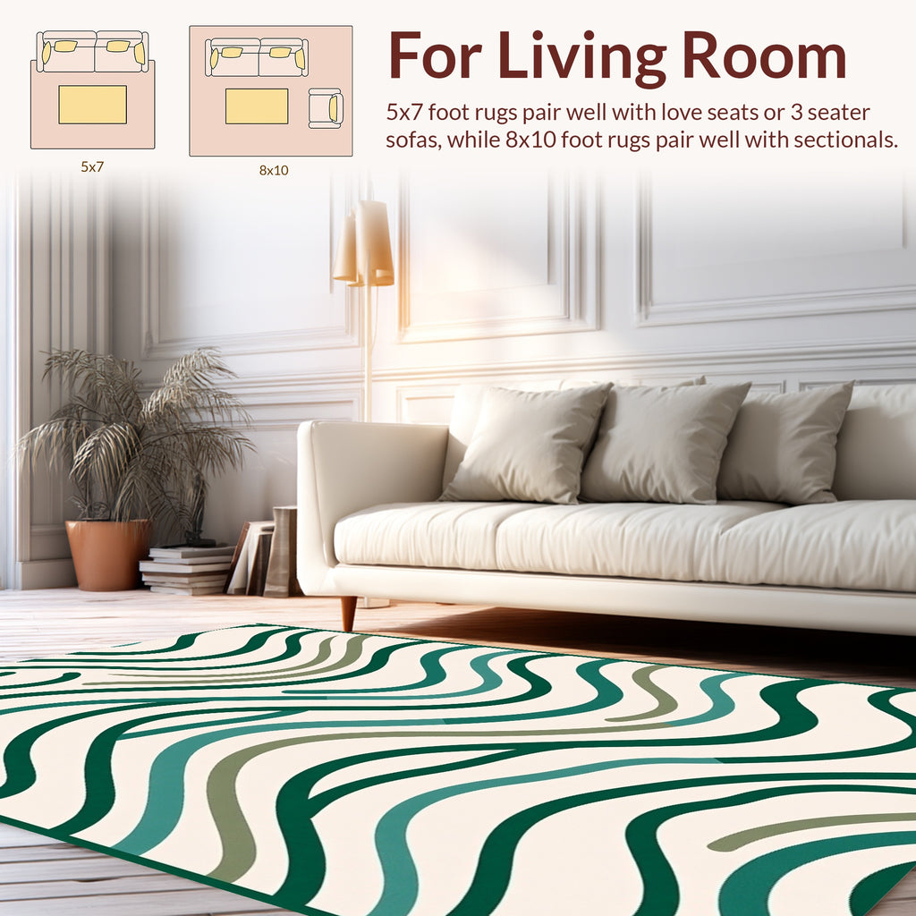 Organic Wave Pattern Rug