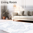 Abstract Cloud Form Pattern Rug
