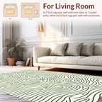 Organic Wavy Line Pattern Rug