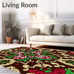 Ornate Floral Pattern Rug