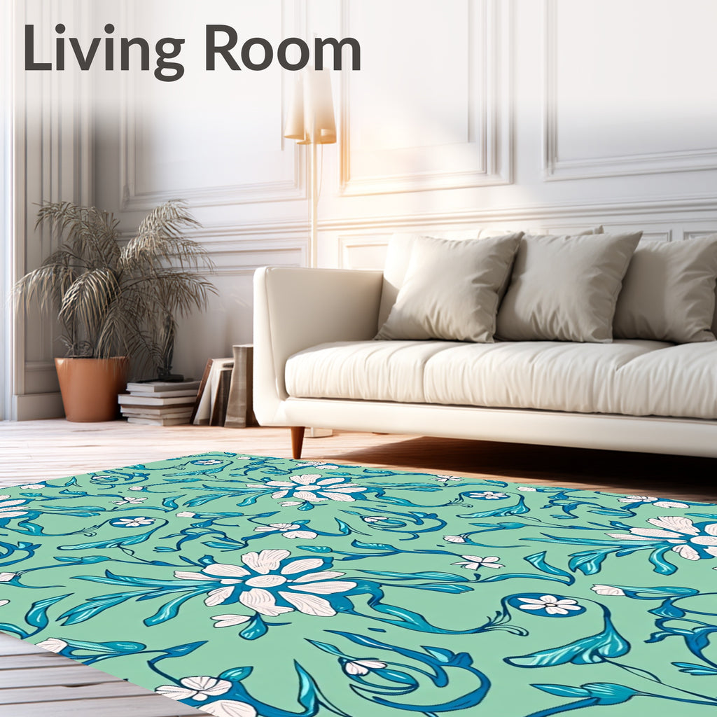 Charming Floral Vine Pattern Rug