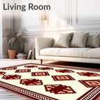 Geometric Diamond Stripe Pattern Rug