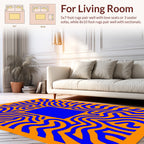 Bold Organic Abstract Pattern Rug