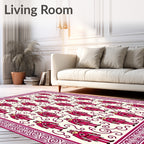Red Guard Repeating Pattern Rug