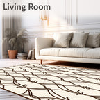 Elegant Lattice Vine Pattern Rug