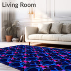 Interlocking Bold Geometric Pattern Rug