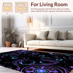 Cosmic Swirl Abstract Pattern Rug