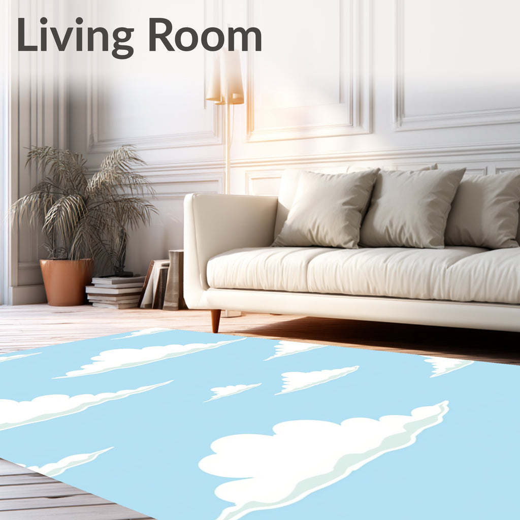 Dreamy Cloud Sky Pattern Rug