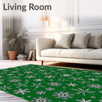 Winter Snowflake Pattern Design Rug