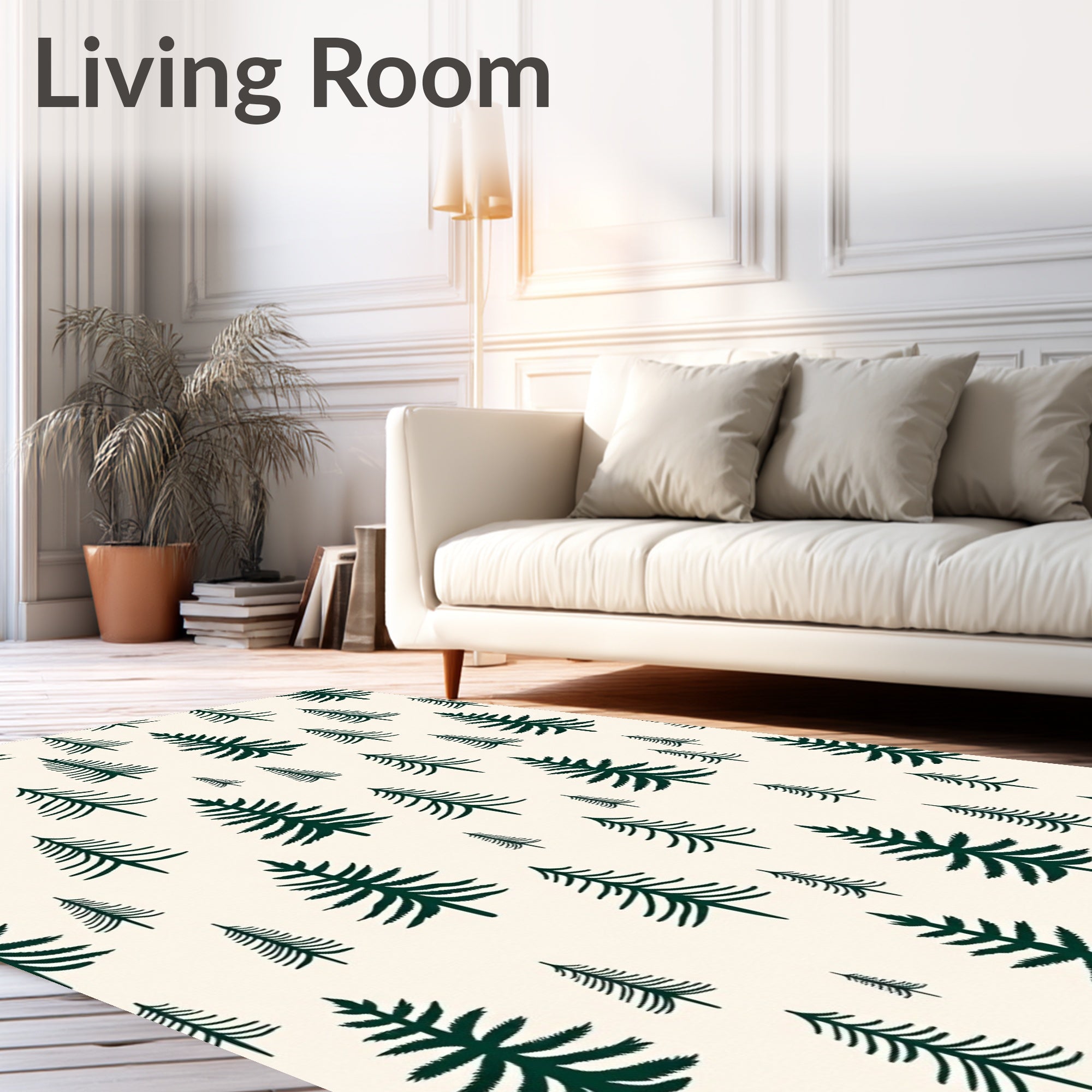 Deep Forest Pine Tree Repeat Rug
