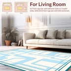 Geometric Lines Maze Pattern Design Rug