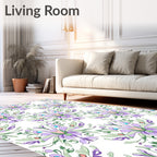 Floral Symmetry Inspired Design Rug