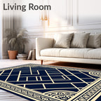 Art Deco Geometric Pattern Rug