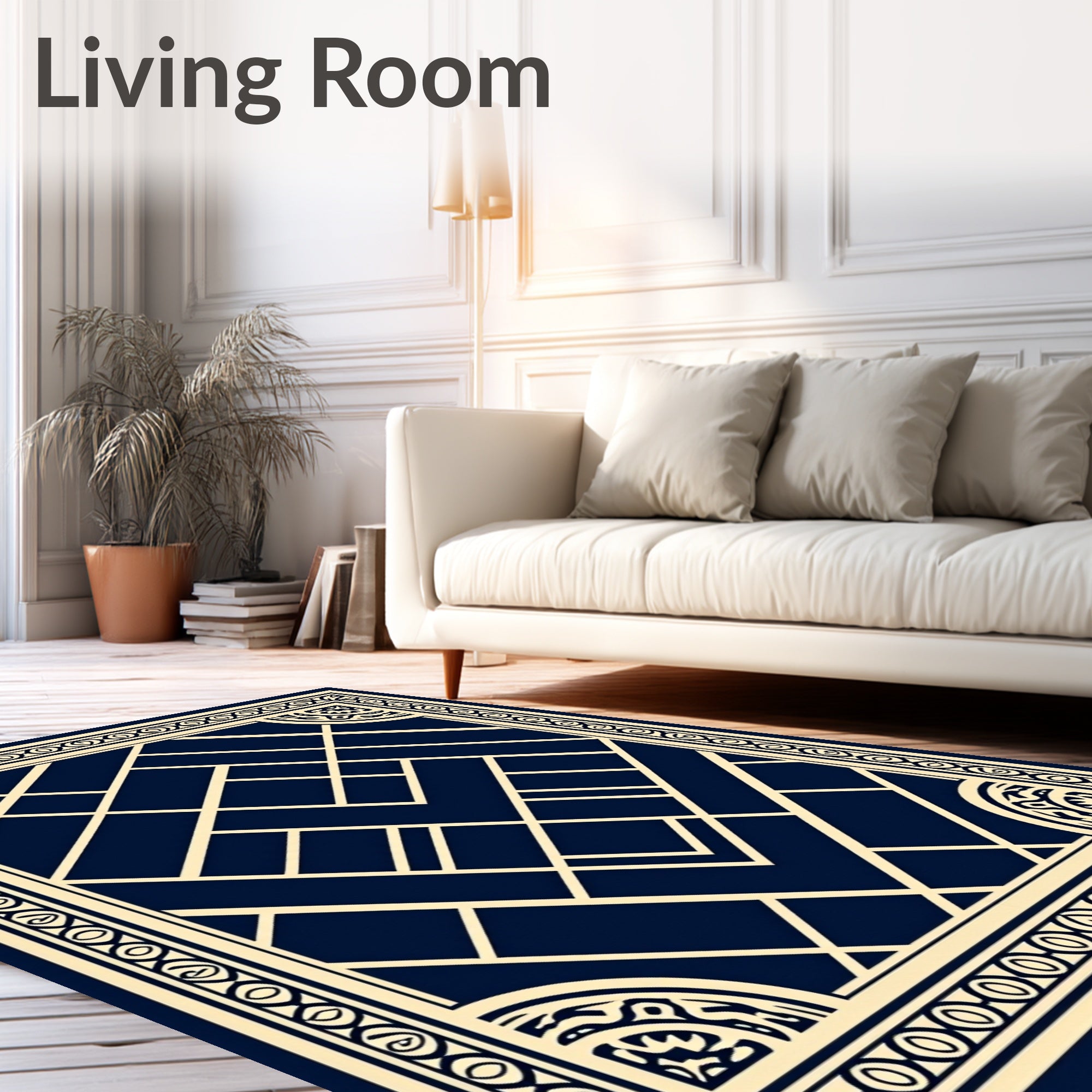 Art Deco Geometric Pattern Rug