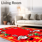 Christmas Characters Gifts Festive Pattern Rug