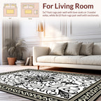 Classic Floral Inlay Art Rug