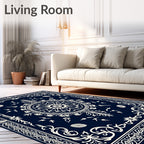 Ornate Circular Paisley Medallion Rug