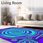 Vibrant Swirl 2 Tone Contemporary Rug