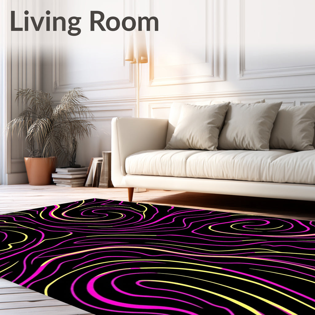 Bold Swirls Pattern Rug