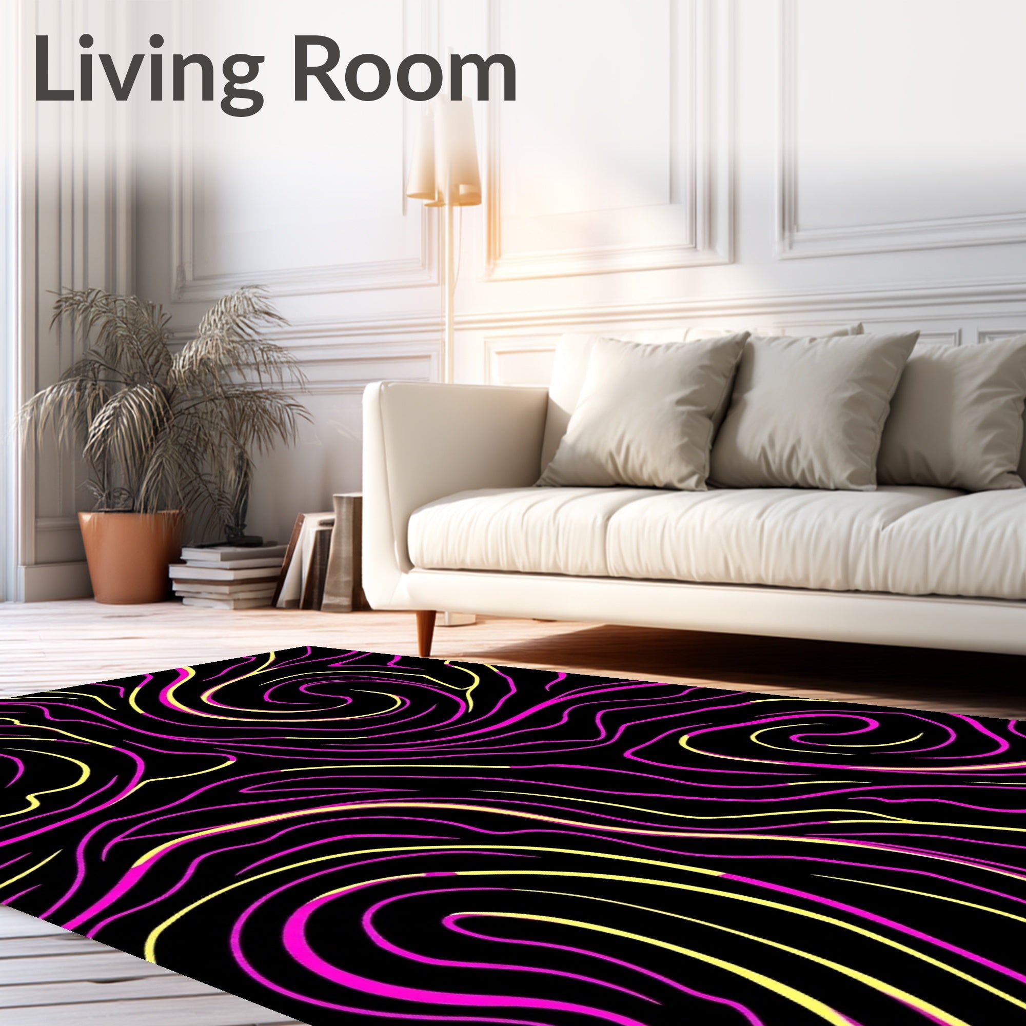 Bold Swirls Pattern Rug