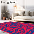 Bold Floral Mandala Design Rug