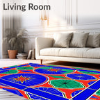 Bold Geometric Mandala Pattern Rug
