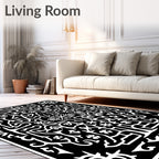 Intricate Floral And Creature Artwork Rug