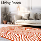 Geometric Branches Pattern Rug