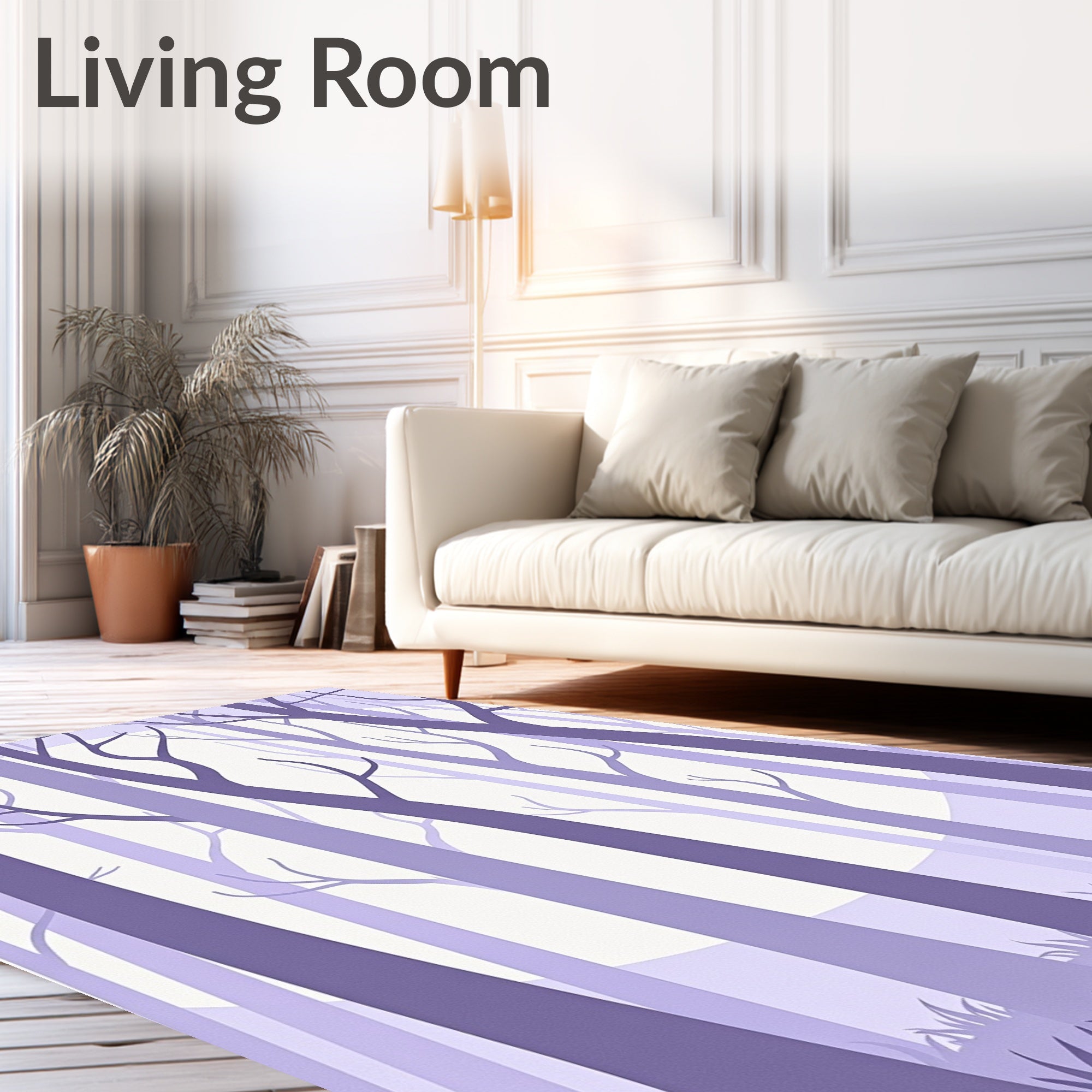Lush Forest Silhouette Design Rug