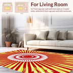 Radiant Sunburst Pattern Rug