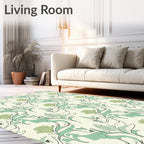Art Nouveau Floral Vines Rug