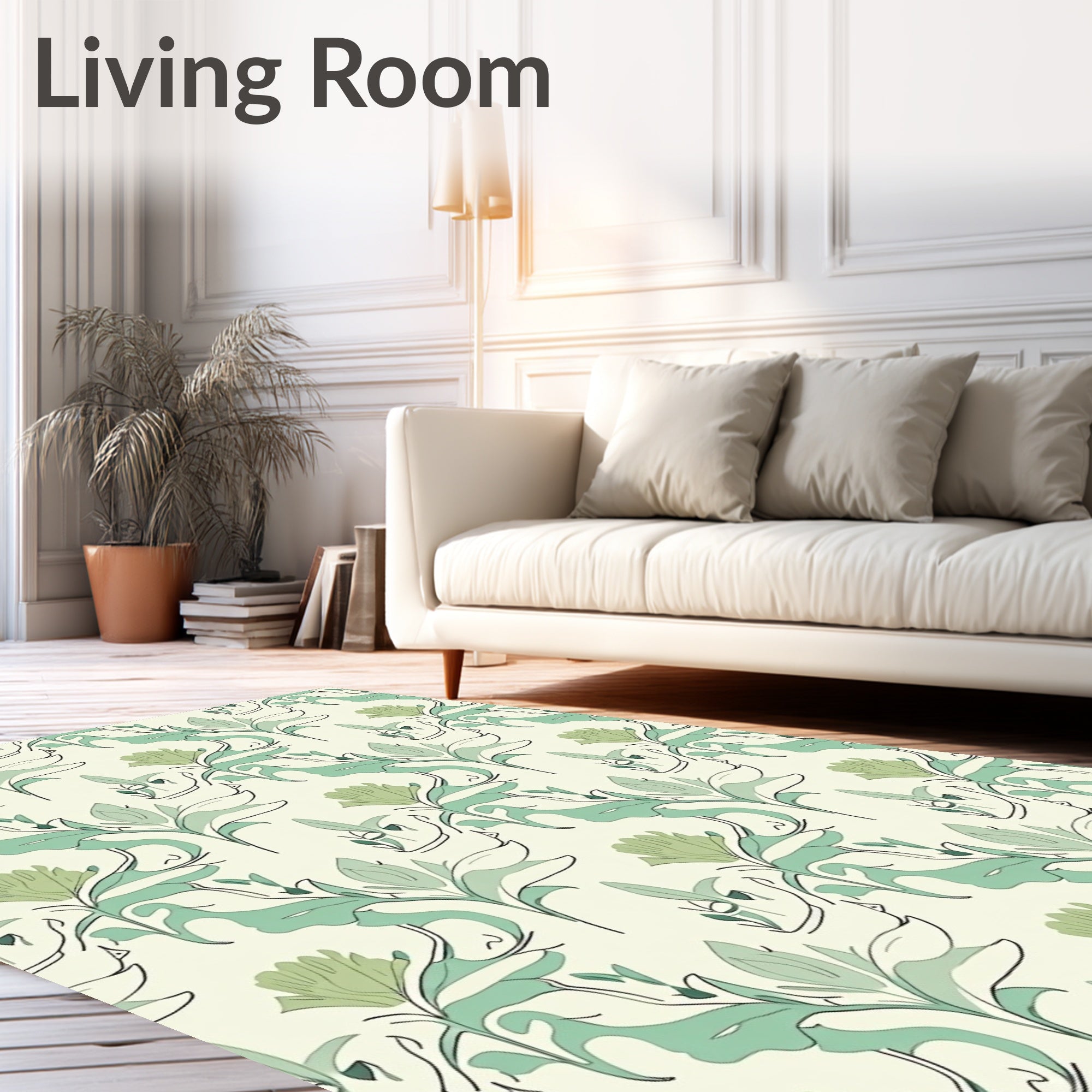 Art Nouveau Floral Vines Rug