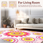 Sunburst Boho Mandala Design Rug