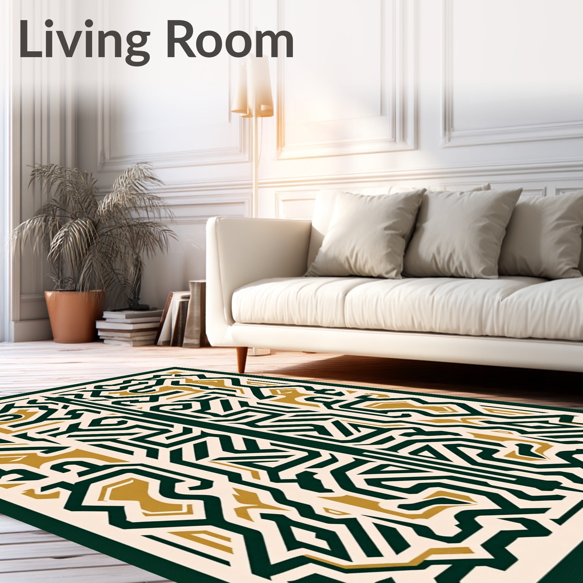 Intricate Geometric Pattern Rug