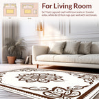 Intricate Mandala Floral Corner Design Rug