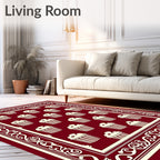 Sweet Cupcake Patterned Bordered Design Rug