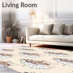 Abstract Mane Pattern Design Rug