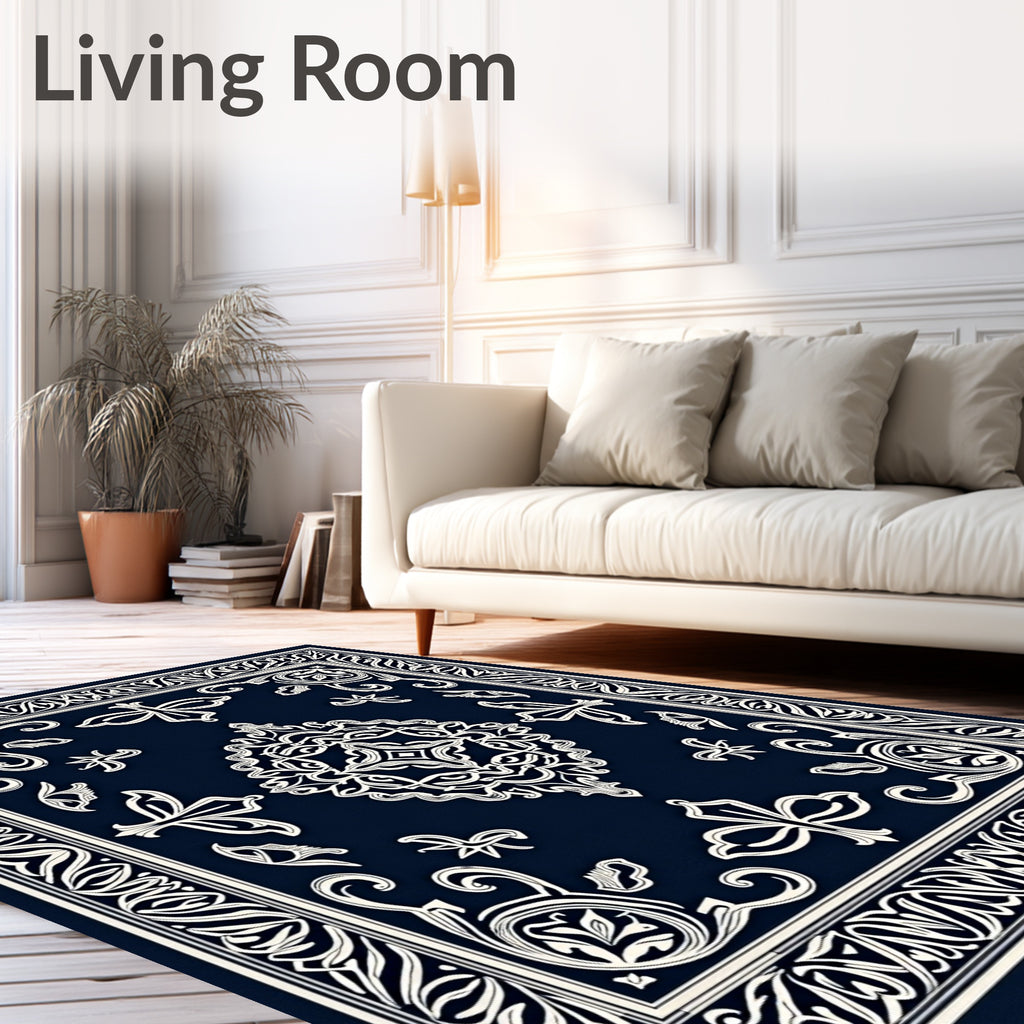 Ornate Garden Floral Vintage Pattern Rug