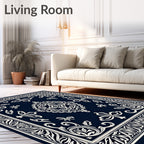 Ornate Garden Floral Vintage Pattern Rug
